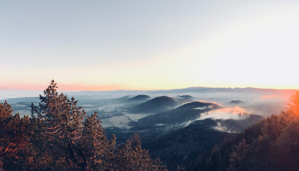 Puy de Domes-Vulkane in der Auvergne in Zentralfrankreich