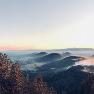 Puy de Domes-Vulkane in der Auvergne in Zentralfrankreich